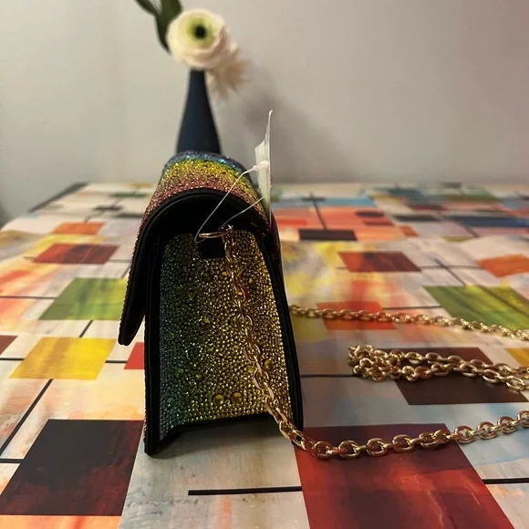 ๐ BETSEY JOHNSON-IN A DREAMWORLD CROSSBODY RAINBOW SPARKLER- NWT!!๐ Last One!!! - Picture 7 of 11